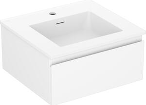 Mexen Orio, mobilier de baie 50 cm cu lavoar Otis, 1 sertar, alb mat, 91A10-05023-1-BF01-W18M01