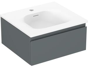 Mexen Orio, mobilier baie 50 cm cu lavoar Vela, 1 sertar, grafit mat/alb mat, 91A10-05023-1-BF66-W23M01