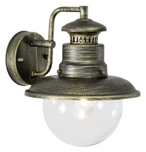 Outdoor wall lamp Brilliant ARTU 1xE27/60W/230V IP44 patină/auriu