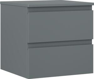 Mexen Orio, mobilier de baie 50 cm cu blat, 2 sertare, grafit mat, 91A10-05047-2-BFFC66