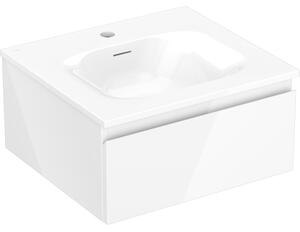 Mexen Orio, mobilier de baie 50 cm cu lavoar Vela, 1 sertar, alb lucios, 91A10-05023-1-BF00-W23M00