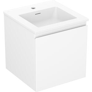 Mexen Orio, mobilier de baie 45 cm cu lavoar Otis, 1 sertar, alb mat, 91A10-04547-1-BF01-W18M01