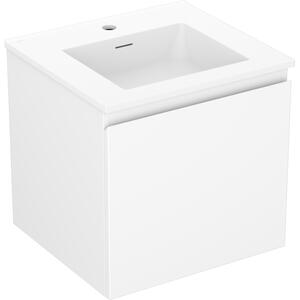 Mexen Orio, mobilier de baie 50 cm cu lavoar Otis, 1 sertar, alb mat, 91A10-05047-1-BF01-W18M01