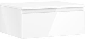 Mexen Orio, mobilier de baie 60 cm cu blat, 1 sertar, alb lucios, 91A10-06023-1-BFC00
