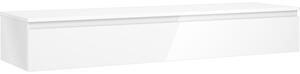 Mexen Orio, mobilier de baie 160 cm cu blat, 1 sertar, alb lucios, 91A10-16023-1-BFC00