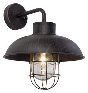 Outdoor wall lamp Brilliant PORTLAND 1xE27/60W/230V negru/patină