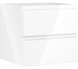 Mexen Orio, mobilier baie 50 cm, 2 sertare, alb lucios, 91A10-05047-2-BFF00