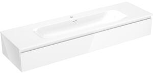Mexen Orio, mobilier de baie 160 cm cu lavoar Vela, 1 sertar, alb lucios, 91A10-16023-1-BF00-W23M00