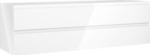 Mexen Orio, mobilier de baie 160 cm, 2 sertare, alb lucios, 91A10-16047-2-BFF00