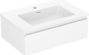 Mexen Orio, mobilier de baie 70 cm cu lavoar Otis, 1 sertar, alb mat, 91A10-07023-1-BF01-W18M01