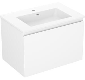 Mexen Orio, mobilier de baie 70 cm cu lavoar Otis, 1 sertar, alb mat, 91A10-07047-1-BF01-W18M01