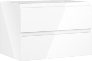 Mexen Orio, mobilier baie 70 cm, 2 sertare, alb lucios, 91A10-07047-2-BFF00