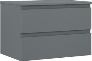 Mexen Orio, mobilier de baie 70 cm cu blat, 2 sertare, grafit mat, 91A10-07047-2-BFFC66