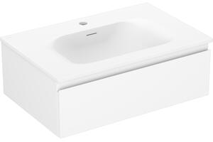 Mexen Orio, mobilier de baie 70 cm cu lavoar Vela, 1 sertar, alb mat, 91A10-07023-1-BF01-W23M01