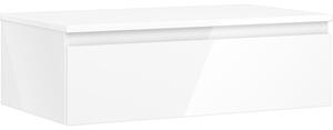 Mexen Orio, mobilier de baie 80 cm cu blat, 1 sertar, alb lucios, 91A10-08023-1-BFC00