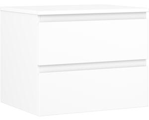 Mexen Orio, mobilier de baie 60 cm cu blat, 2 sertare, alb mat, 91A10-06047-2-BFFC01