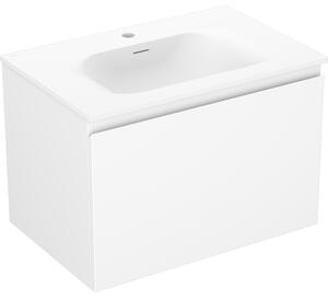 Mexen Orio, mobilier baie 70 cm cu lavoar Vela, 1 sertar, alb mat, 91A10-07047-1-BF01-W23M01