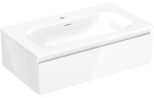Mexen Orio, mobilier de baie 80 cm cu lavoar Vela, 1 sertar, alb lucios, 91A10-08023-1-BF00-W23M00