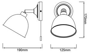 Spot de perete Brilliant TELIO 1xE14/28W/230V roz