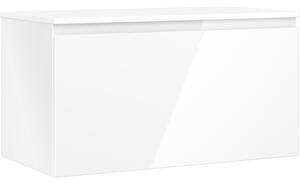 Mexen Orio, mobilier de baie 90 cm cu blat, 1 sertar, alb lucios, 91A10-09047-1-BFC00