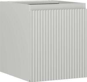 Mexen Rivel, mobilier baie 40 cm, 1 ușă, cu caneluri, gri mat, 91A21-04047-1-BF62