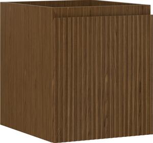 Mexen Rivel, mobilier baie 40 cm, 1 sertar, canelat, nuc, 91A20-04047-1-BF86