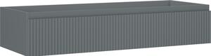Mexen Rivel, mobilier baie 120 cm, 1 sertar, canelat, grafit mat, 91A20-12023-1-BF66
