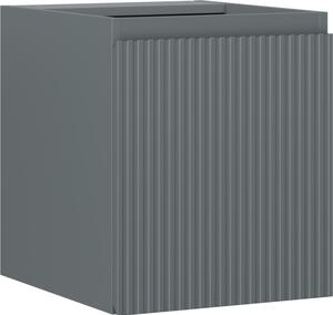 Mexen Rivel, mobilier baie 40 cm, 1 ușă, cu caneluri, grafit mat, 91A21-04047-1-BF66