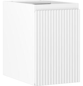 Mexen Rivel, mobilier baie 30 cm, 1 ușă, cu caneluri, alb mat, 91A21-03047-1-BF01