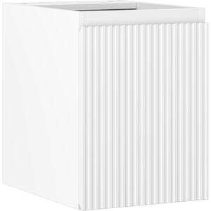 Mexen Rivel, mobilier de baie 35 cm, 1 ușă, cu caneluri, alb mat, 91A21-03547-1-BF01
