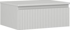 Mexen Rivel, mobilier de baie 60 cm cu blat, 1 sertar, canelat, gri mat, 91A20-06023-1-BFC62