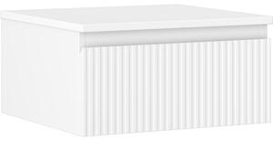 Mexen Rivel, mobilier de baie 50 cm cu blat, 1 sertar, canelat, alb mat, 91A20-05023-1-BFC01
