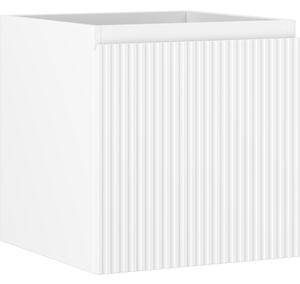 Mexen Rivel, mobilier baie 45 cm, 1 sertar, canelat, alb mat, 91A20-04547-1-BF01
