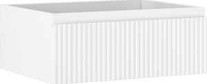 Mexen Rivel, mobilier baie 60 cm, 1 sertar, canelat, alb mat, 91A20-06023-1-BF01