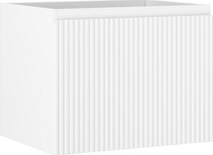 Mexen Rivel, mobilier baie 60 cm, 1 sertar, canelat, alb mat, 91A20-06047-1-BF01