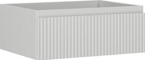Mexen Rivel, mobilier baie 60 cm, 1 sertar, canelat, gri mat, 91A20-06023-1-BF62
