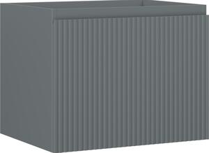 Mexen Rivel, mobilier baie 60 cm, 1 sertar, canelat, grafit mat, 91A20-06047-1-BF66