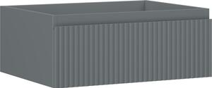 Mexen Rivel, mobilier baie 60 cm, 1 sertar, canelat, grafit mat, 91A20-06023-1-BF66