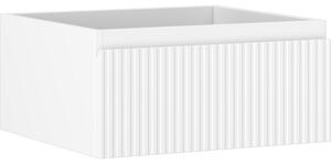Mexen Rivel, mobilier de baie sub lavoar 50 cm, 1 sertar, canelat, alb mat, 91A20-05023-1-BF01