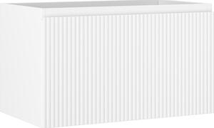 Mexen Rivel, mobilier baie 80 cm, 1 sertar, canelat, alb mat, 91A20-08047-1-BF01