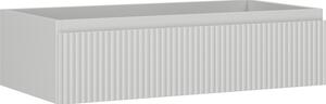 Mexen Rivel, mobilier baie 90 cm, 1 sertar, canelat, gri mat, 91A20-09023-1-BF62