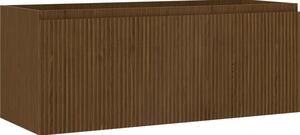 Mexen Rivel, mobilier de baie sub lavoar 120 cm, 1 sertar, canelat, nuc, 91A20-12047-1-BF86