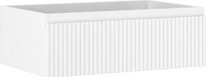 Mexen Rivel, mobilier baie sub lavoar 70 cm, 1 sertar, canelat, alb mat, 91A20-07023-1-BF01