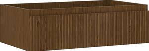 Mexen Rivel, mobilier baie 80 cm, 1 sertar, canelat, nuc, 91A20-08023-1-BF86