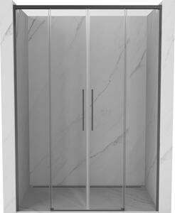 Mexen Rox, ușă glisantă de duș 140 ​​cm, sticlă transparentă de 8 mm, profil grafit periat, 8C2-140-002-66-00