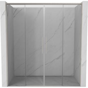 Mexen Rox, ușă glisantă de duș 170 cm, sticlă transparentă de 8 mm, profil din oțel, 8C2-170-002-97-00