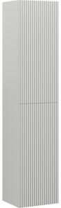 Mexen Rivel, piedestal pentru baie 35 cm, 2 uși, canelat, gri mat, 91A21-03016-2-BF62