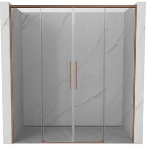 Mexen Rox, ușă glisantă de duș 170 cm, sticlă transparentă de 8 mm, profil mat cupră, 8C2-170-002-65-00