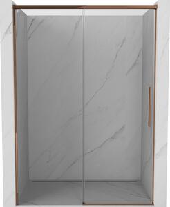 Mexen Rox, ușă glisantă de duș 140 ​​cm, sticlă transparentă de 8 mm, profil auriu-roz, 8C2-140-000-60-00