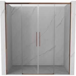 Mexen Rox, ușă glisantă de duș 170 cm, sticlă transparentă de 8 mm, profil auriu-roz, 8C2-170-002-60-00